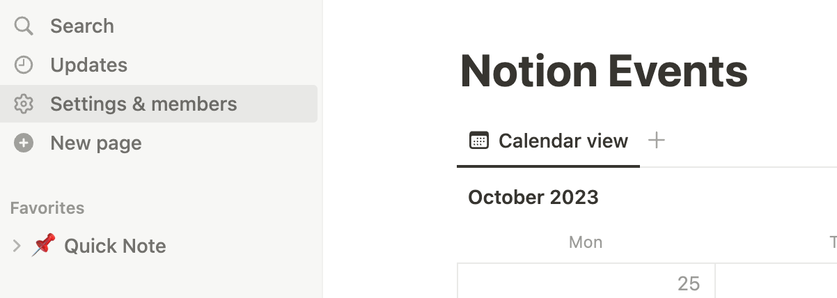Go to Settings & members